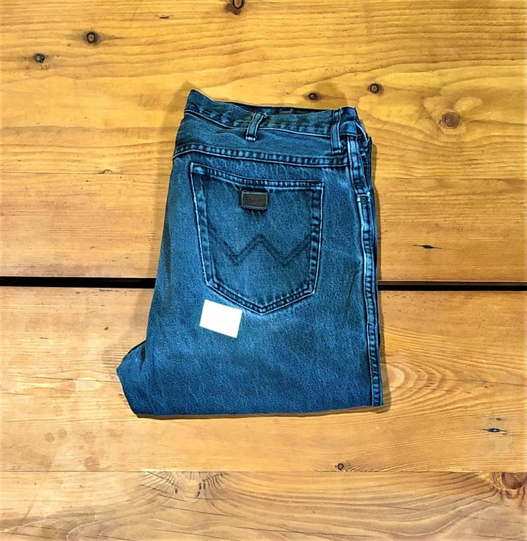 JEANS UOMO WRANGLER CONFORT FIT NERO W38 L34